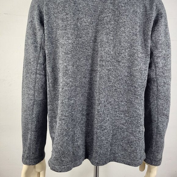 Woolrich gray 1/4 snap pullover fleece sweatshirt jacket mens Large - Picture 8 of 10